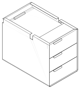Drawing of office furniture_