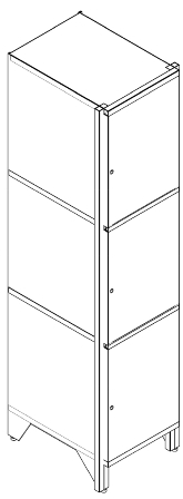 Lockable tier metlal lockers 