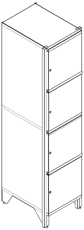 Metal tier lockers SSG 