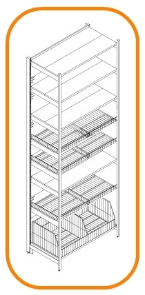 STORE SHOP UNIVERSAL SHELVING SYSTEMS